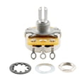 thumbnail image 5 of CTS 450 Series A250K Inch Size Fine 24-Spline Split Short Shaft Pots Audio Taper Potentiometers for Electric Guitar Bass (Set of 4), 5 of 5
