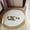 White/Tan, variant on Cotton Rope Area Rug for Cats, Nestoly Cat Scratching Rug, Washable Round Vintage Reversible Woven Tassel Rug, Soft and Stylish Home Accent, Easy Clean, Multiple Sizes (Coffee, 18 Inch)