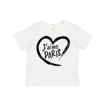 

Inktastic J aime Paris- I Love Paris- Heart Gift Toddler Boy or Toddler Girl T-Shirt