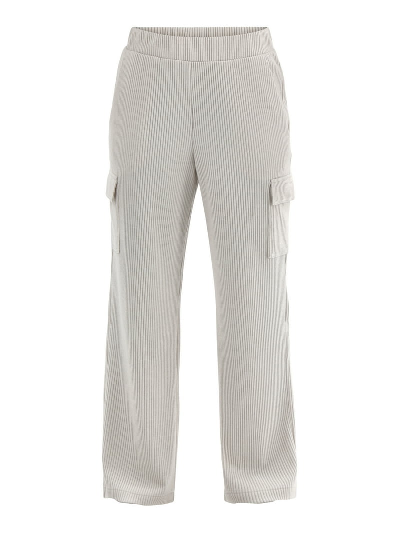 Avia Women's and Women's Plus Corded Ribbed Seamed Wide-Leg Pants