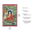 thumbnail image 2 of Kalika The Elder - One of the Sixteen Great Arhats (Buddhist Elders) - Vintage Tibetan Thangka Buddhist Painting - Tibet, 13th Century - Master Art Print (Unframed) 12in x 18in, 2 of 4