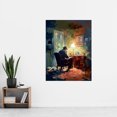 thumbnail image 2 of Private Detective in his Office Film Noir Style Extra Large XL Wall Art Poster Print, 2 of 3