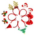 thumbnail image 3 of Mgparty 12 Piezas Diademas De Navidad Fiestas De Navidad Favores Suministros De Decoración Regalos De Navidad Fotomatón Árbol De Navidad Muñeco De Nieve Astas De Reno Gorro De Papá Noel, 3 of 5