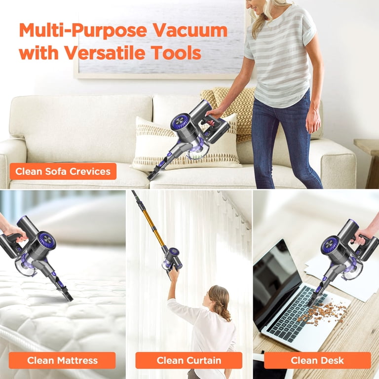 Bossdan Vacuum Cleaner, 4 in 1 Cordless Stick Vacuum Cleaner with  display picture 1