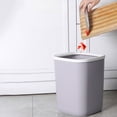 thumbnail image 4 of Coorders Bathroom Trash Can Small Garbage Can Plastic Wastebasket Trash For Toilet Office Bedroom Living Room With Pressure Ring, 4 of 7