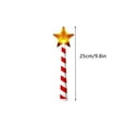 thumbnail image 4 of Cheapark Christmas Star LED Glitter Wand - Red & White Striped Light-Up Decor Festive Ornament for Home Party Tree Holiday Gift, 4 of 7