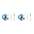 thumbnail image 1 of Inteprter Auriculares HIFI de 3,5mm, tapones para los oídos de silicona, auriculares electrónicos con bobina móvil, sonido estéreo, ordenador deportivo Azul 2piezas, 1 of 5