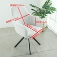 thumbnail image 3 of Granjero Gordo Funda para sillón giratorio con brazos para comedor, para oficina, sala de estar, B26, 3 of 4