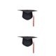 thumbnail image 3 of Qarigey Sombrero académico, gorras de recuerdo de la Academia, , accesorios de fiesta escolar, tocado de soltero, sombrero de graduación con Type2 NO2, 3 of 6