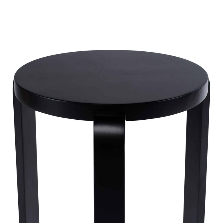 Mateo Round Backless Stacking Stools Set of Black