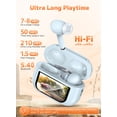 thumbnail image 2 of Wireless Earbuds, Bluetooth 5.4 Ear Buds, ENC Noise Cancelling Headphones with 50H Playtime, Bass Stereo Sound, Compatible with iPhone Air/17/16/15/14/Android, Pad, 2 of 9
