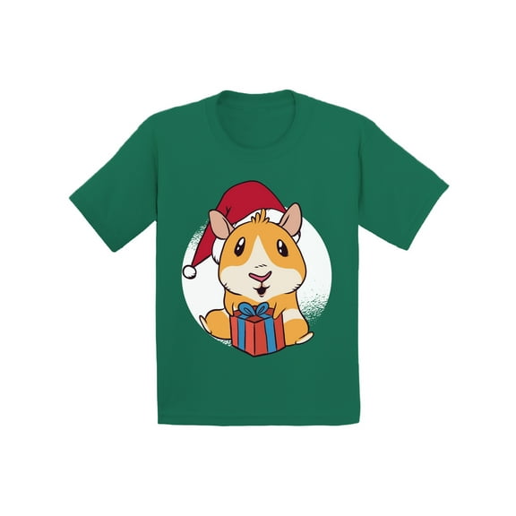 Awkward Styles Christmas T-Shirt for Girls Boys Xmas Guinea Pig Toddler Shirt