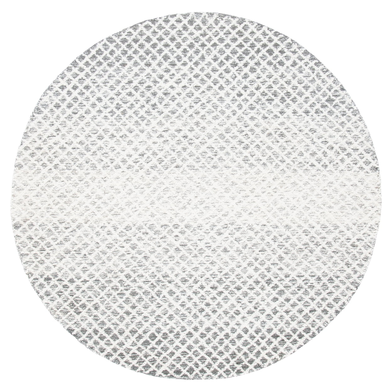 SAFAVIEH Micro-Loop Arnold Diamond Area Rug, Grey/Ivory, 8' x 10'