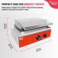 thumbnail image 5 of ALD Red Taiyaki Machine Commercial | Fish Shaped Waffles Taiyaki Maker | 6 Waffles | Stainless Steel | 110V, 5 of 10