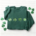 thumbnail image 4 of Tops de Cuello Redondo para las Mujeres Invierno Día de San Patricio Impreso Suéter, Manga Larga Sudadera Casual sin Capucha, 4 of 6