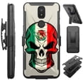 thumbnail image 1 of Compatible with Cricket Icon 3 | Cricket Splendor | AT&T Motivate 2 | AT&T Motivate 3; Hybrid Luxguard Holster Phone Case Cover (Mexican Skull), 1 of 1