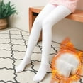 thumbnail image 2 of newwalpole Winter Warm Girls Tights - Soft Cotton Kids Leggings Seamless Knit Pantyhose Dance Stockings for Girls White for Size 160, 2 of 7