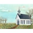 thumbnail image 3 of Moore, Regina 14x12 Black Modern Framed Museum Art Print Titled - Country Church IV, 3 of 5