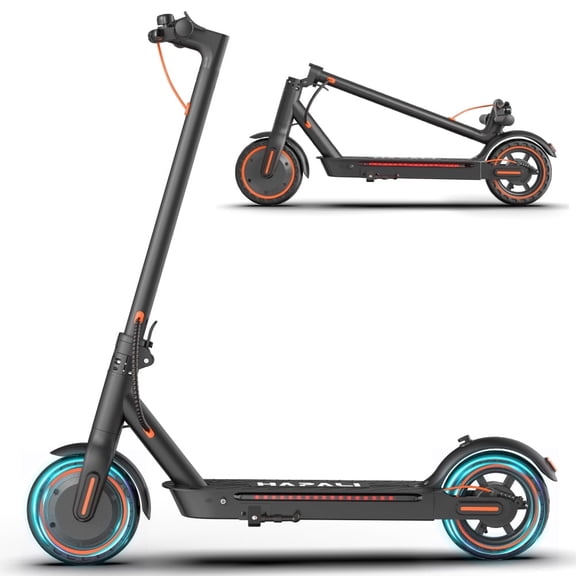 Electric scooters for adults, 8.5" tire, 19 mph, 19-mile range, 550W foldable with side light & app