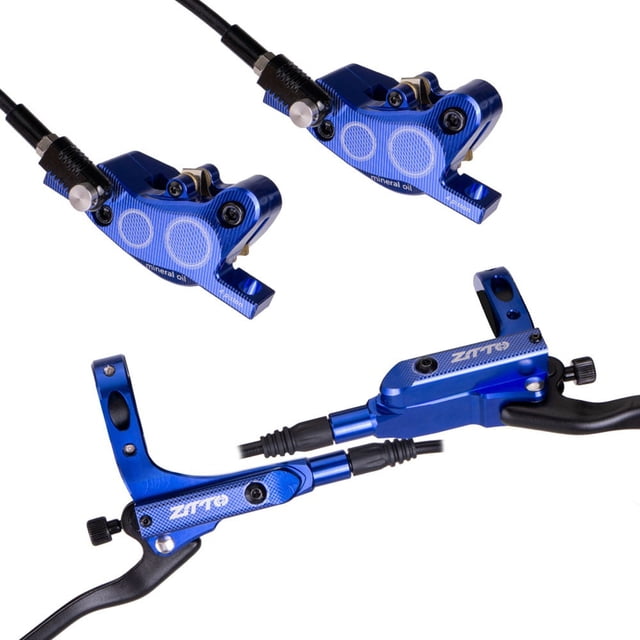For Bicycle Hydraulic Brake Set with 4 Push Piston for Mountain Biking