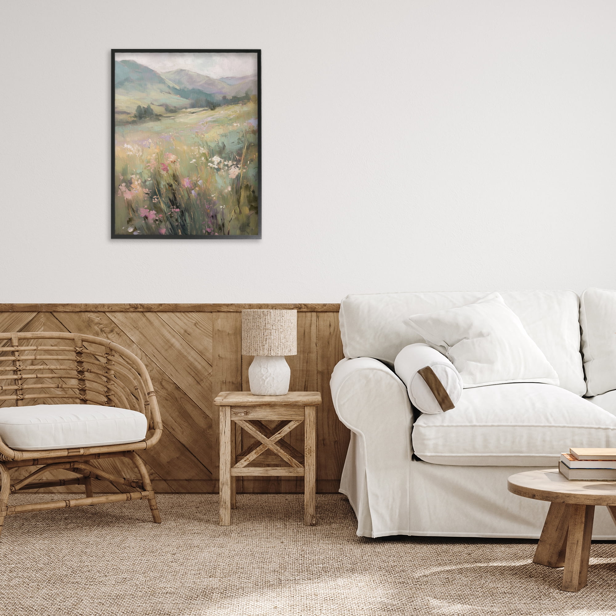 Stupell Industries Sunlit Meadows Landscape Black Framed Giclee Art, design by Svetlana Aleynikova
