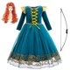 thumbnail image 1 of Brave Girl Merida-vestido de dibujos animados para niños, traje de juego de rol para niños, vestido de princesa de manga larga, disfraz de fiesta de Carnaval y Halloween Fivean unisex, 1 of 2