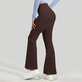 thumbnail image 5 of Flared Legging For Women High Waist Tummy Control Bootcut Pants Fall Yoga Athletic Workout Activewear Trouser, 5 of 6