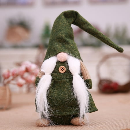 Fancyleo Christmas Decorations Standing Faceless Dolls European