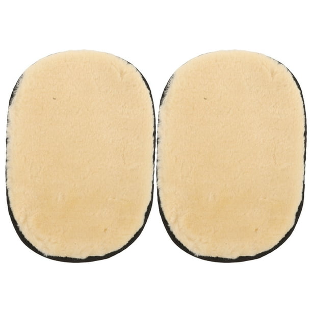 2 almohadillas aplicadoras de cera para coche, almohadillas de cera manuales, esponjas suaves para detalles de coche, limpieza de detalles de coche, almohadilla de cera y brillo para coche.