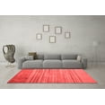 thumbnail image 3 of Ahgly Company Indoor Rectangle Abstract Red Modern Area Rugs, 7' x 10', 3 of 4
