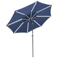 thumbnail image 1 of Yescom 10ft Solar LED Patio Umbrella 8 Ribs Outdoor Market Yard Tilt with Crank, 1 of 11