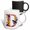 Multicolor, variant on 3drose, Pretty Floral Monogram Initial D, 15oz Mug