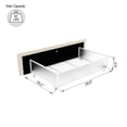 thumbnail image 6 of Fulvari Full/Queen Upholstered Bed Frame With Adjustable Height Headboard 4 Drawers Metal Legs, 6 of 7