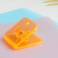 thumbnail image 2 of 100Pcs Clear Paper Clamp Square Colored Paper Clip File Paper Clip for Office, 2 of 19