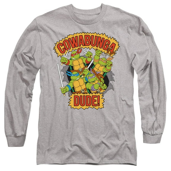 TMNT Teenage Mutant Ninja Turtles Cowabunga Dude Unisex Adult Long-Sleeve T Shirt
