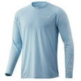 thumbnail image 2 of HUK Men's Pursuit Long Sleeve Sun Protecting Fishing Shirt, Redfish-Ice Blue, 3X-Large, 2 of 3