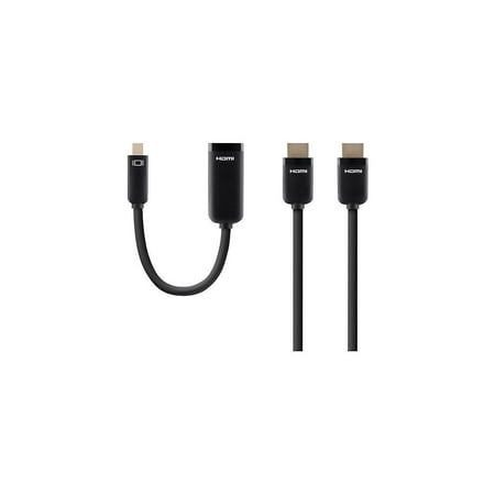 Belkin - 12' Mini DisplayPort-to-HDMI Cable - Black