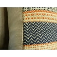 thumbnail image 3 of Thomas Collection Cayenne Orange Navy Cream Striped Woven Throw Pillow - 11166, 3 of 5