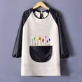 thumbnail image 2 of ZACPNCV Kids Art Smock Waterproof Painting Apron Long Sleeves Artist Smocks White 4-5 Years, 2 of 4