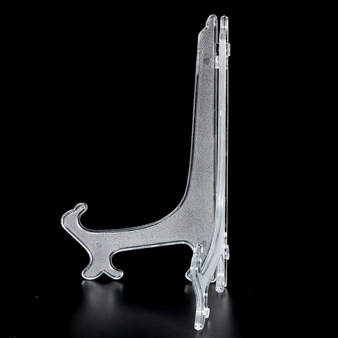 100pcs Mini Clear Plastic Coin Minerals Plates Cards Display Easel Stand Holder
