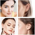 thumbnail image 7 of Jstyle Daith Earrings 16G Stainless Steel Cartilage Helix Tragus Nose Hoop Piercing Jewelry 8MM 10mm CZ Hinged Septum Rings, 7 of 7