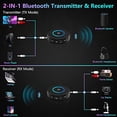 thumbnail image 1 of Transmisor y Receptor Bluetooth 5.0 Golvery Adaptador AUX Inalámbrico, 1 of 2
