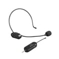 thumbnail image 1 of UHF Wireless Microphone Headset Mic System 50M Effective Transmission Built-in Battery 3.5mm TRRS Plug with 6.35mm TRS Adapter for Smartphone Computer Vlog Video Recording Interview Live St, 1 of 7