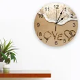 thumbnail image 2 of Love Heart Beach Waves Sand Sunset Love Wall Clocks Non Ticking Girl Boy Bedroom Bathroom Kitchen Living Room Office Round Clock（12 Inch）, 2 of 6