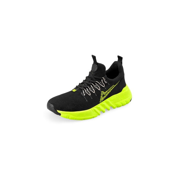 Tenis Urbano Caballero Color Negro Con Detalles Verde Mundo Terra 029605