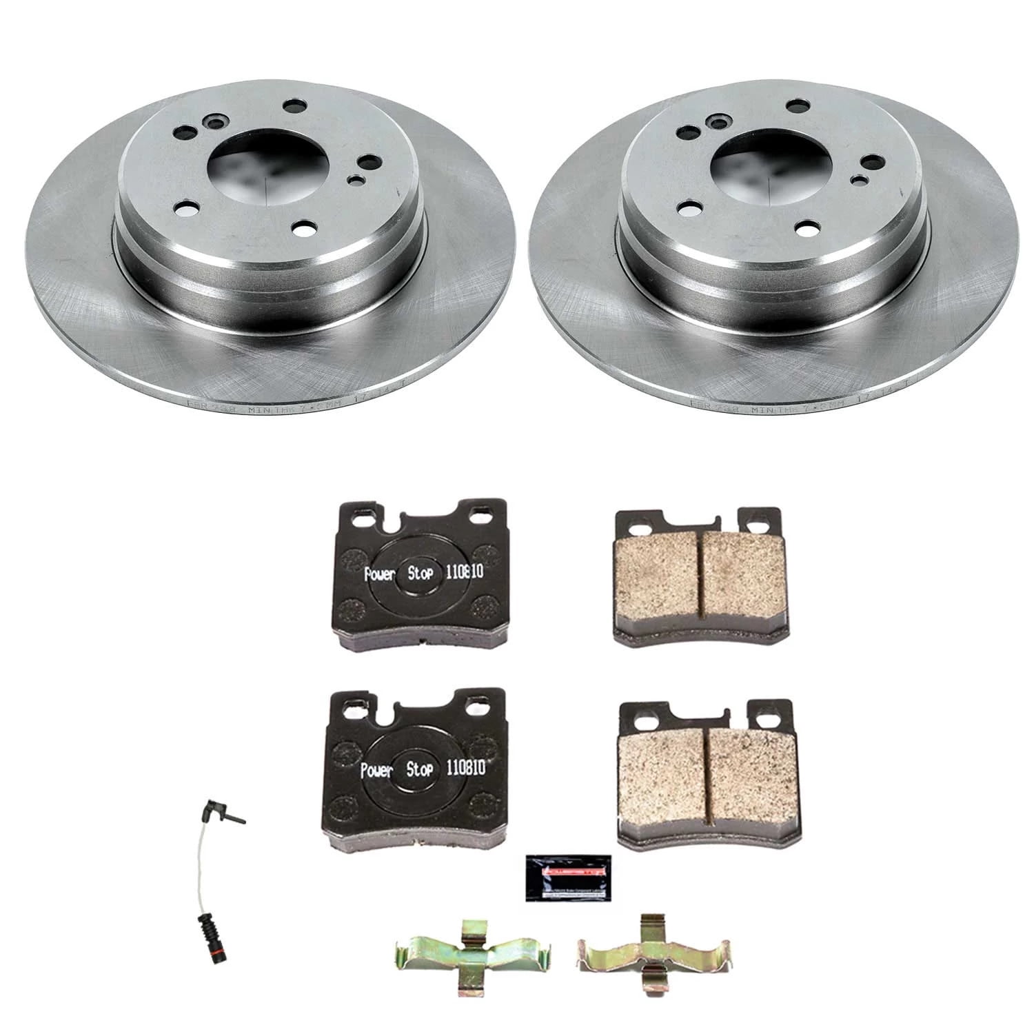Power Stop Rear Stock Replacement Brake Pad and Rotor Kit KOE6332