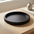 thumbnail image 4 of 12 Inch Decorative Tray for Coffee Table, Black Wooden Round Tray for Kitchen Counter & Living Room Home Decor, 4 of 7