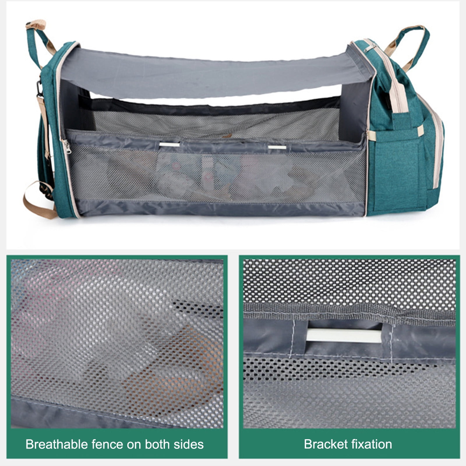 Saving! wznxdo Portable Baby Rollaway Bed with Shoulder Mommy Bag Diaper Bags Backpack