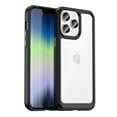 thumbnail image 1 of SaniMore for iPhone 14 Pro Lightweight Transparent Case, Rugged Clear PC Back & TPU Bumper [Not Yellowing Technology] Heavy Duty Full Body Protective Case for iPhone 14 Pro, Black, 1 of 7