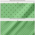 thumbnail image 2 of Soimoi Green Cotton Cambric Fabric Polka Dots Printed Craft Fabric by the Yard 42 Inch Wide, 2 of 7